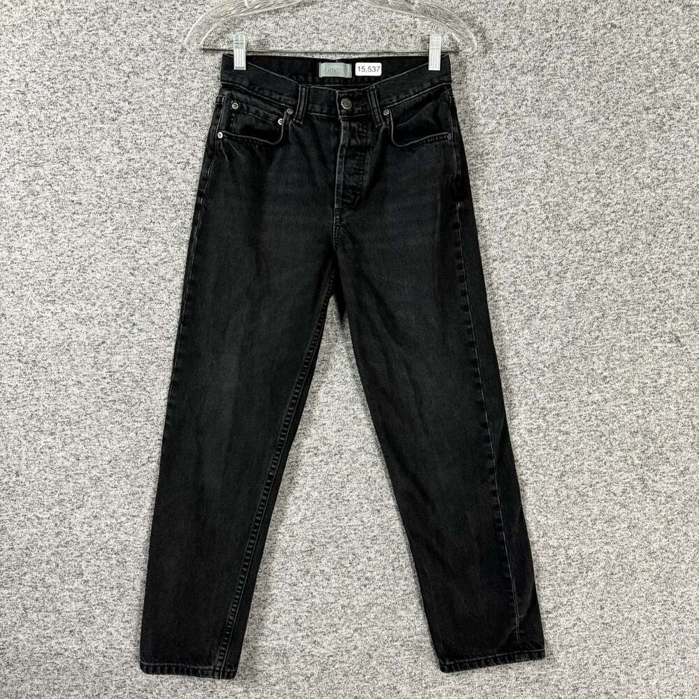 Boyish Jeans Women's Size 24 Black Hustler Tommy High Waisted Straight Jeans